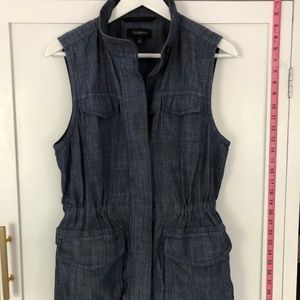 Talbots Chambray sleeveless vest